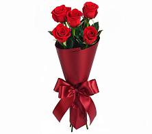 Букет 5 Красных роз Эдлесс Лав в Золотарёвке