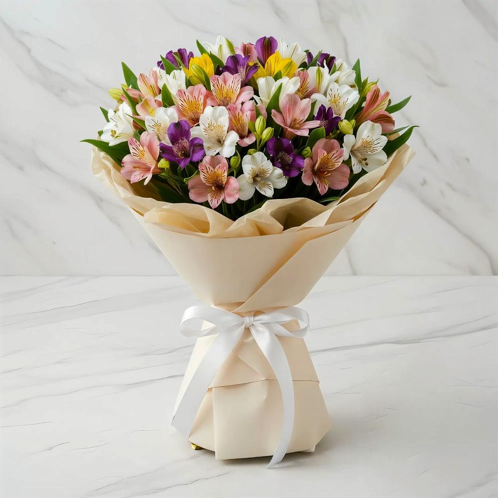 Букет цветов из: Альстромерии в Золотарёвке