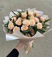 Букет Кремовые розы Латте в Золотарёвке
