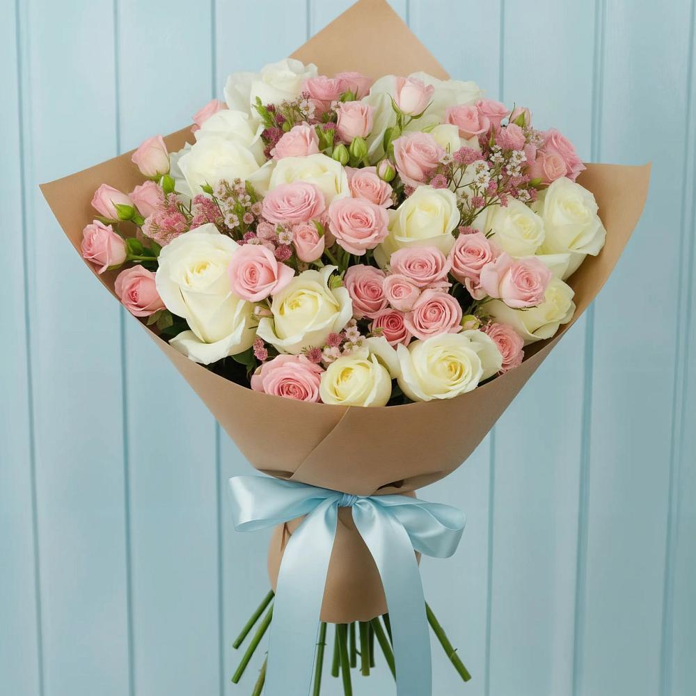 Букет цветов из: Розы в Золотарёвке