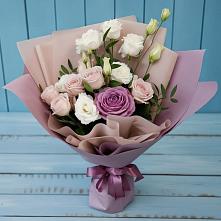 Букет цветов из:  Розы и Лизиантусы в Золотарёвке