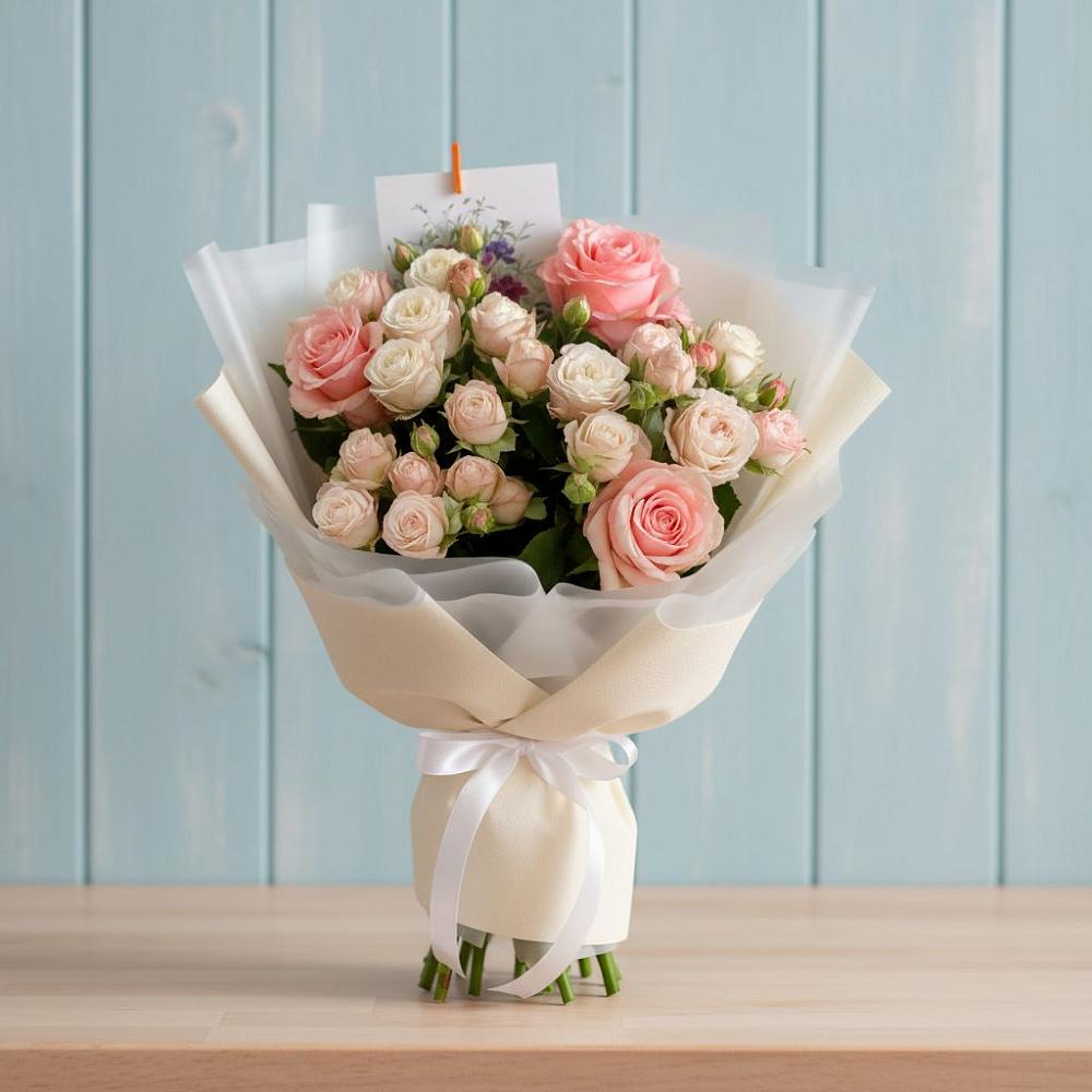 Букет цветов из: Розы в Золотарёвке