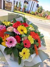 Букет цветов из:  Герберы #REPLACE_PRED# Золотарёвке