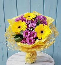 Букет цветов из:  Хризантемы и Герберы в Золотарёвке