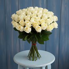 Букет 51 Белая роза Эдлесс Лав #REPLACE_PRED# Золотарёвке