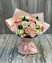 Букет цветов из:  Гвоздики, Розы и Хризантемы в Золотарёвке