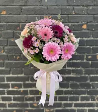 Букет цветов из:  Герберы и Хризантемы в Золотарёвке