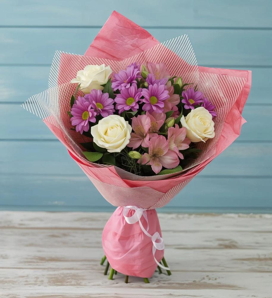 Букет цветов из: Герберы в Золотарёвке