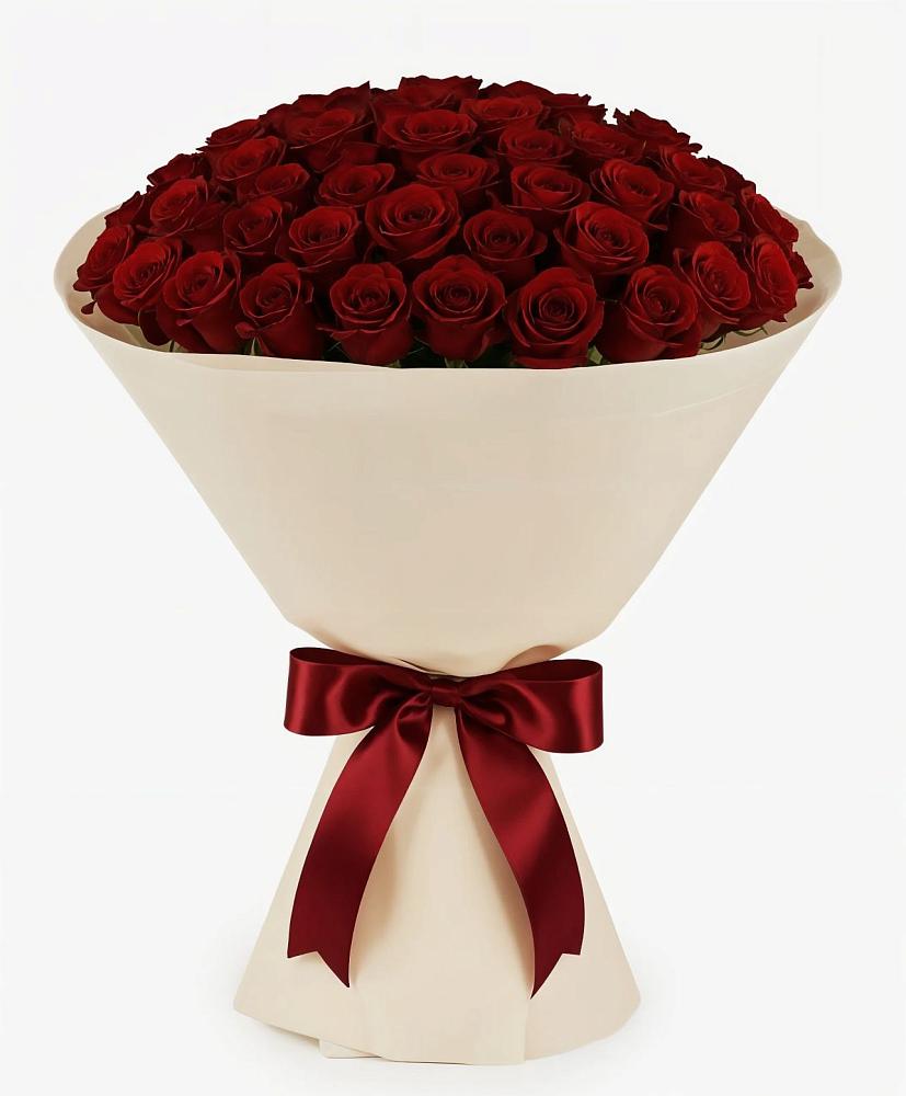 Букет 101 Бордовая роза Блэк Бакарра в Золотарёвке