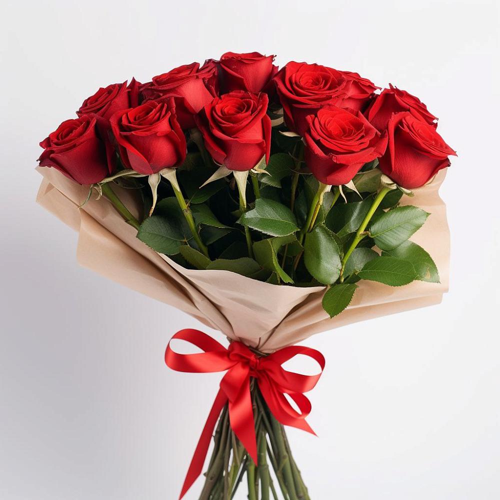 Букет 11 Красных роз Эдлесс Лав в Золотарёвке