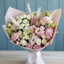 Букет цветов из:  Альстромерии и Розы в Золотарёвке